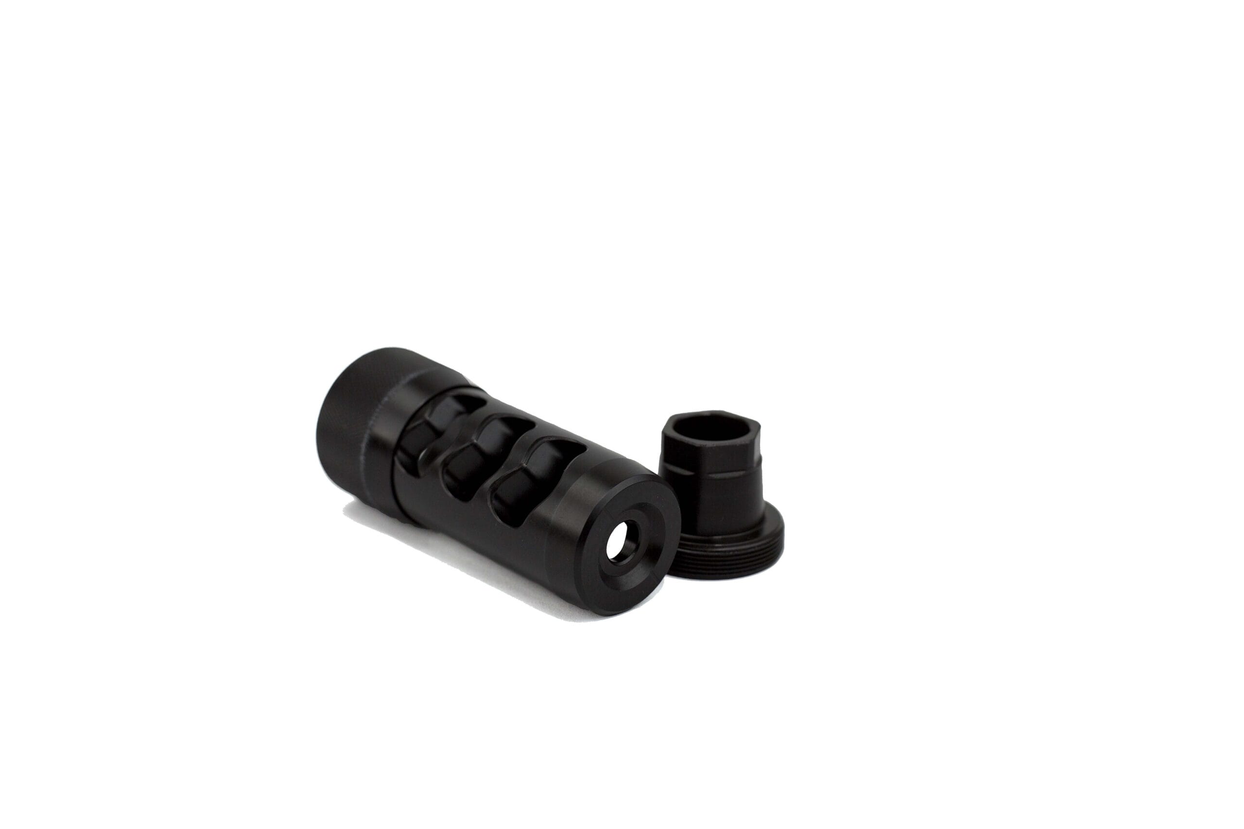 Hellfire Self Timing Muzzle Brake - Straight Jacket Armory