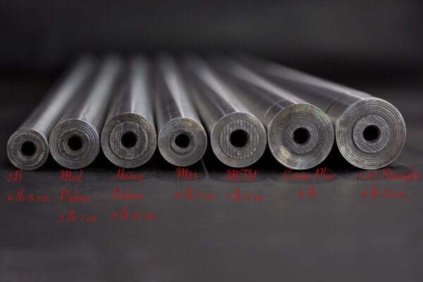 Stainless Steel barrel contour comparison