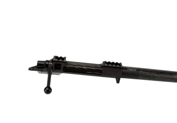 Kelbly Nanook barreled action right side close up view