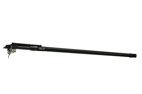 Barreled Bolt Action Tikka T3x stainless steel barrel with rail mount and trigger full view