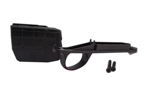 Tikka factory BDM including trigger guard and magazine close up