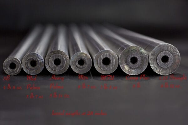 Barrel contour options side view